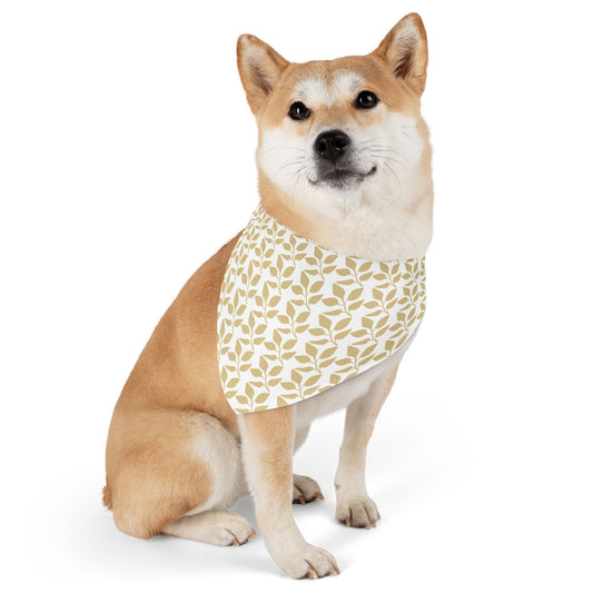 Golden Branch Pet Bandana Collar