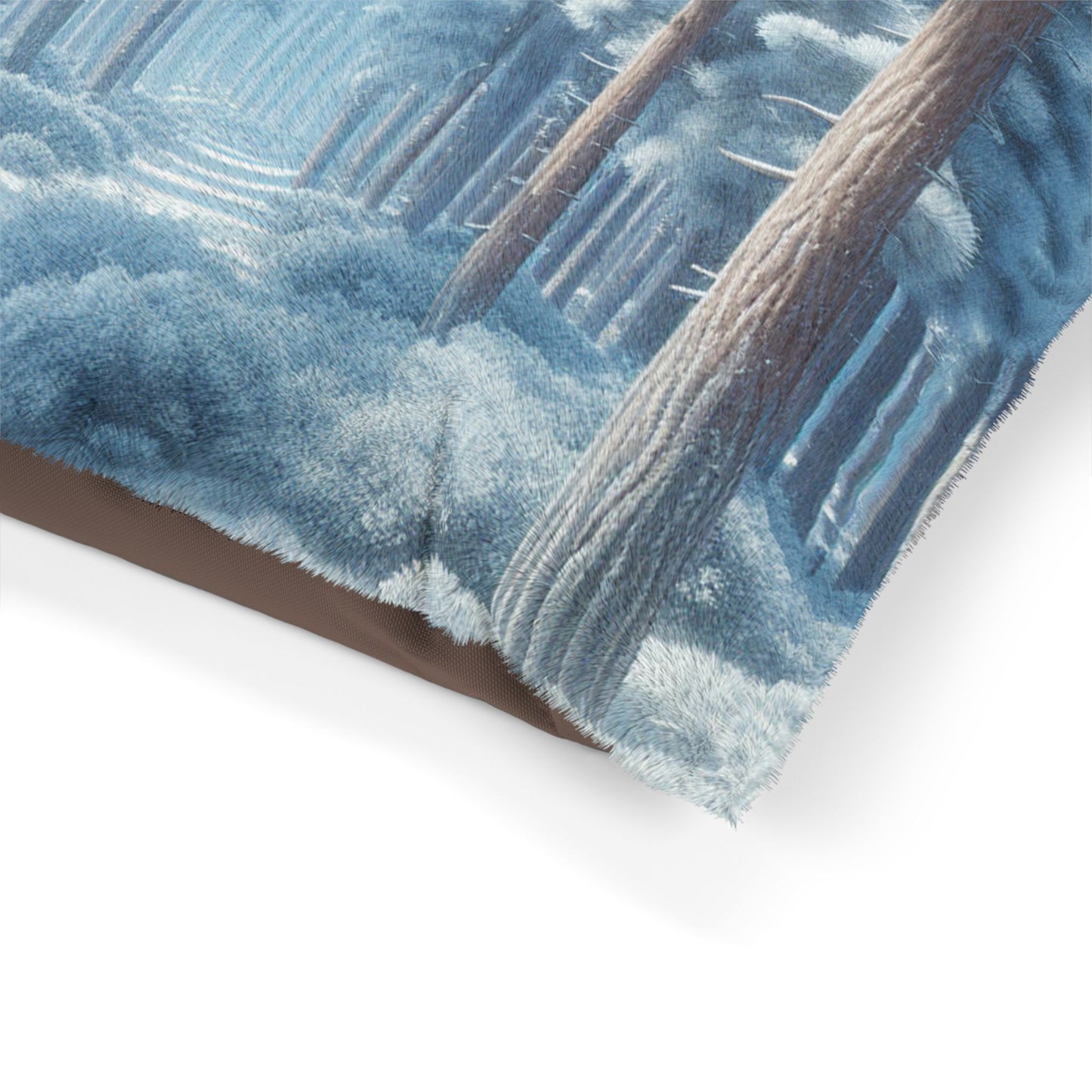 Snowy Forest Tranquil Pet Bed