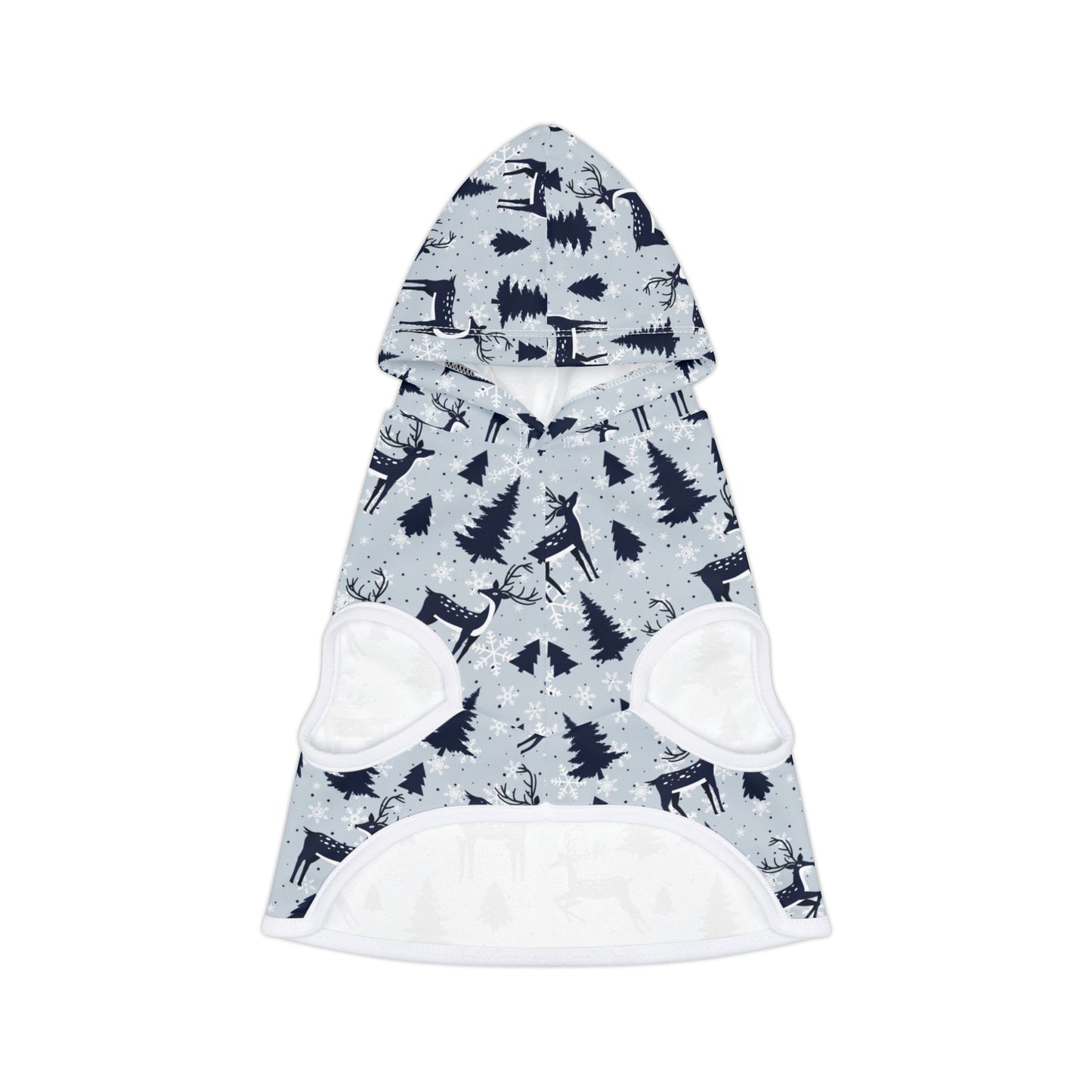 Winter Blue Reindeer Pet Hoodie 🦌