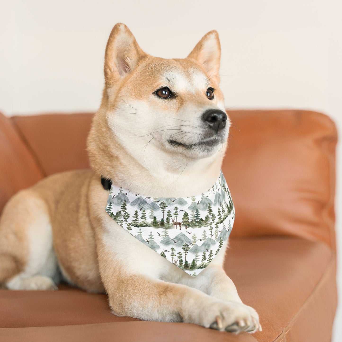 Cozy Woodland Pet Bandana Collar 🌲🦌