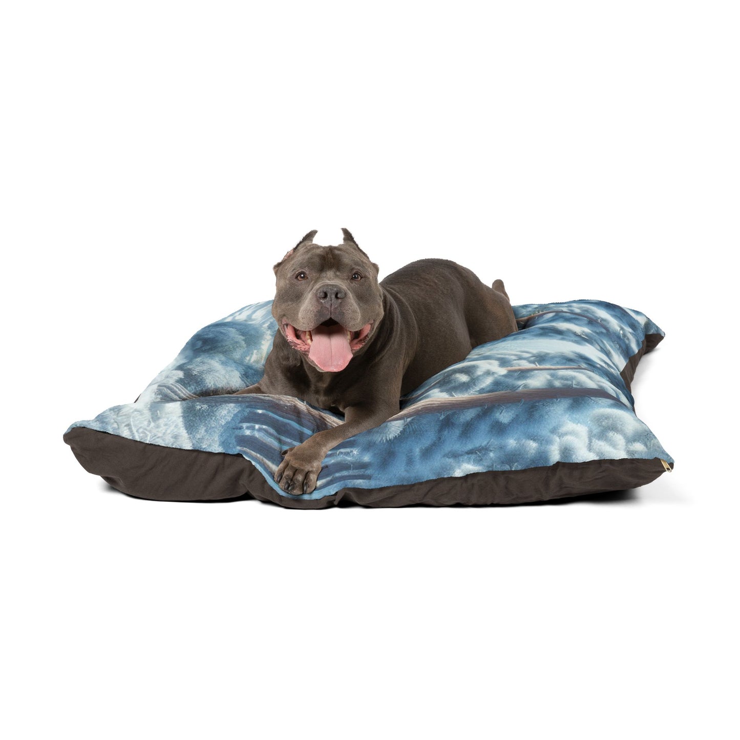 Snowy Forest Tranquil Pet Bed