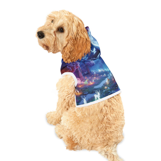 Mystical Moonlit Forest Pet Hoodie