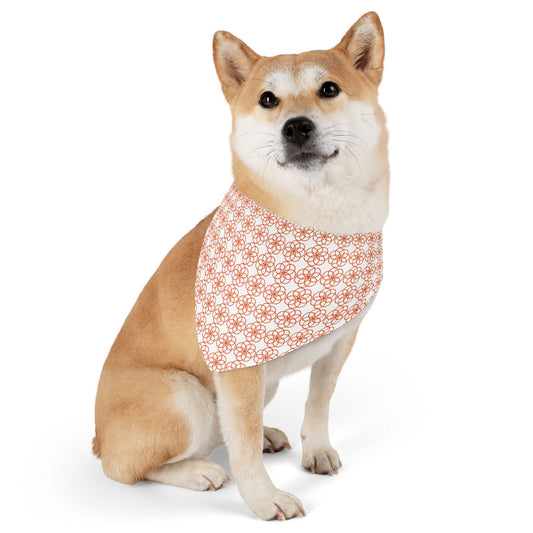 Flower of Life Design Pet Bandana