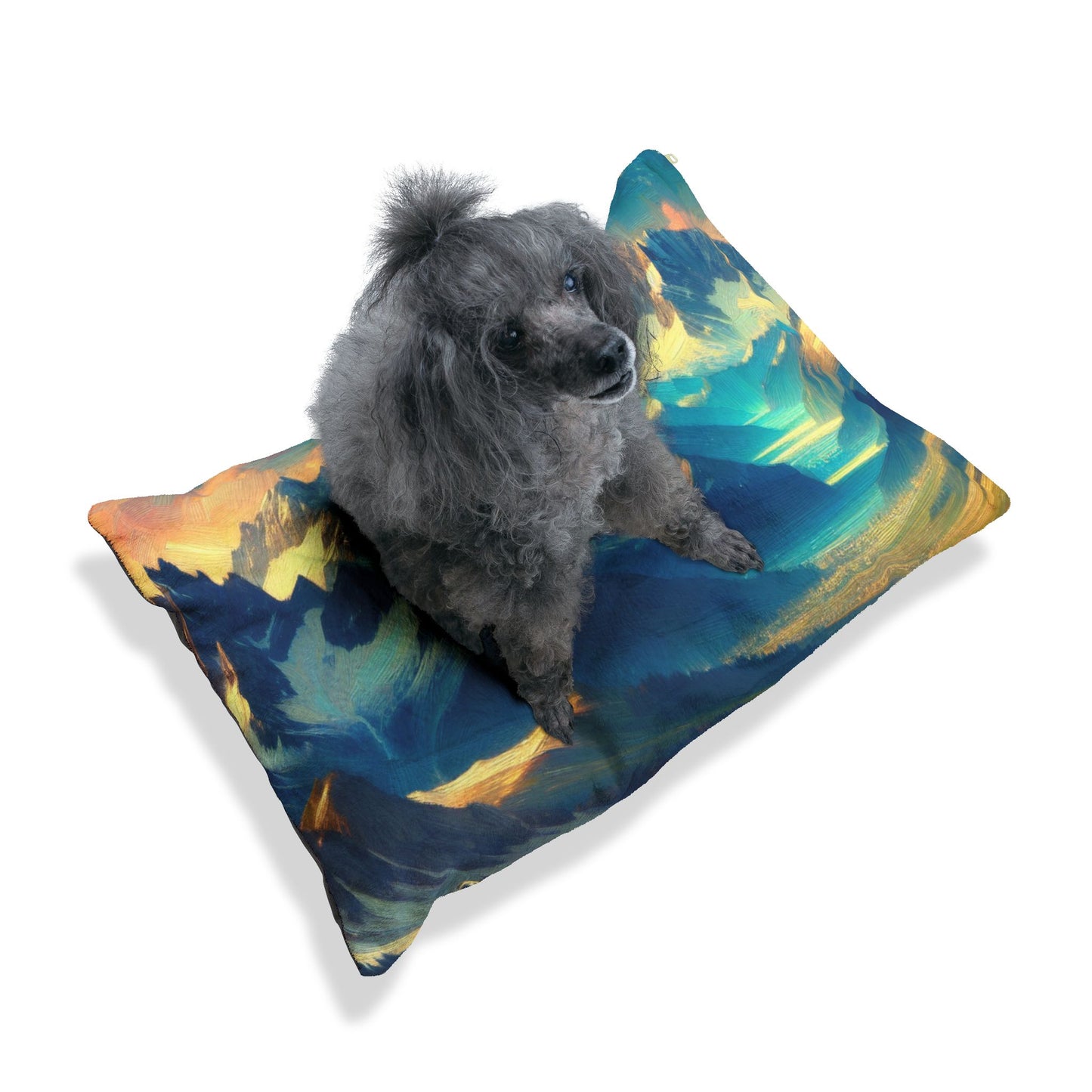 Starry Night Magic Mountain Pet Bed