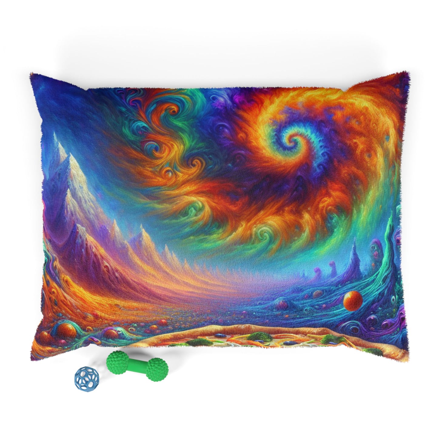 Tie-Dye Pizza Pet Bed 🍕