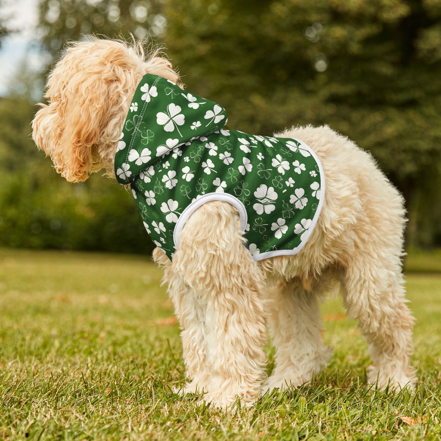 Lucky Pup Shamrock Pet Hoodie 🍀