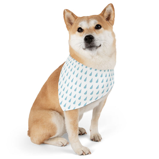 Raindrop Pet Bandana Collar 🌧️