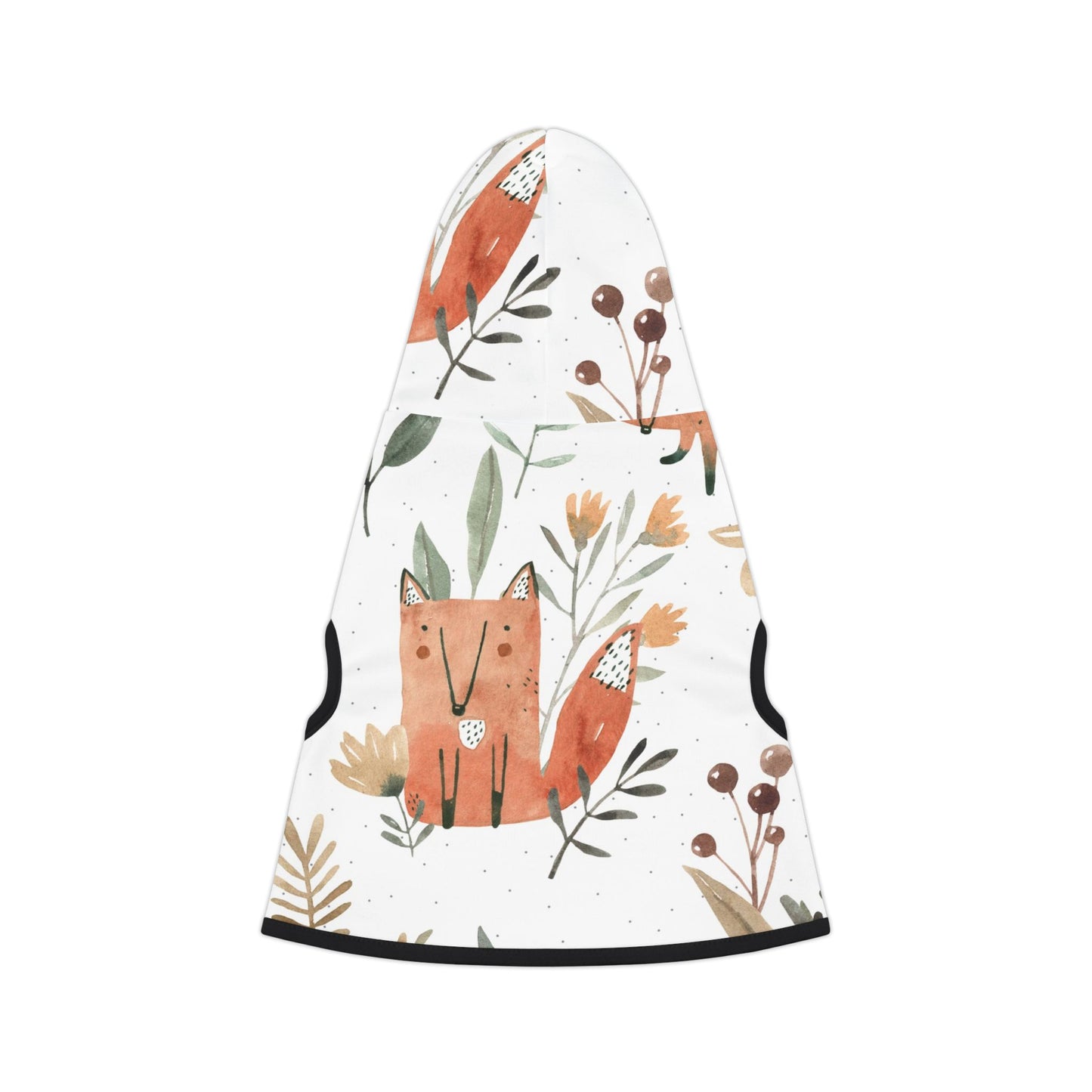 Fox Pattern Pet Hoodie 🦊