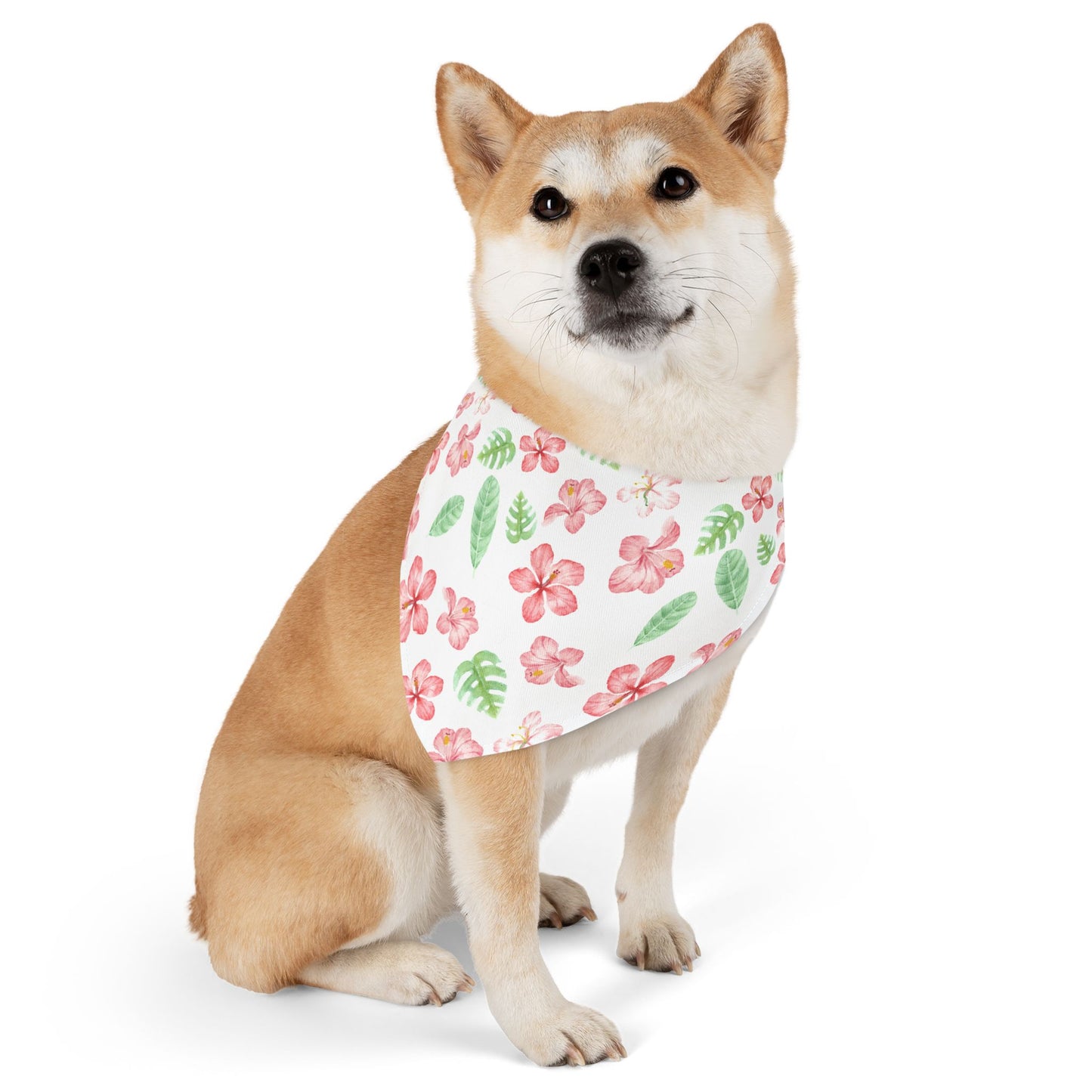 Tropical Floral Pet Bandana Collar 🌺