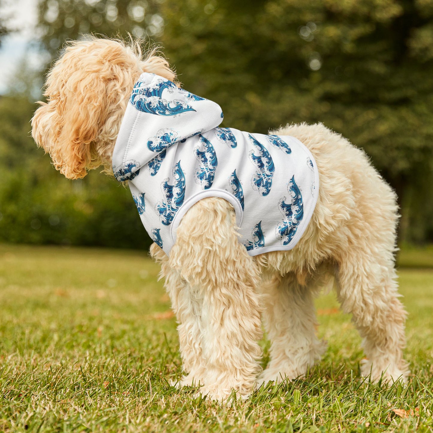 Ocean Wave Pet Hoodie 🌊