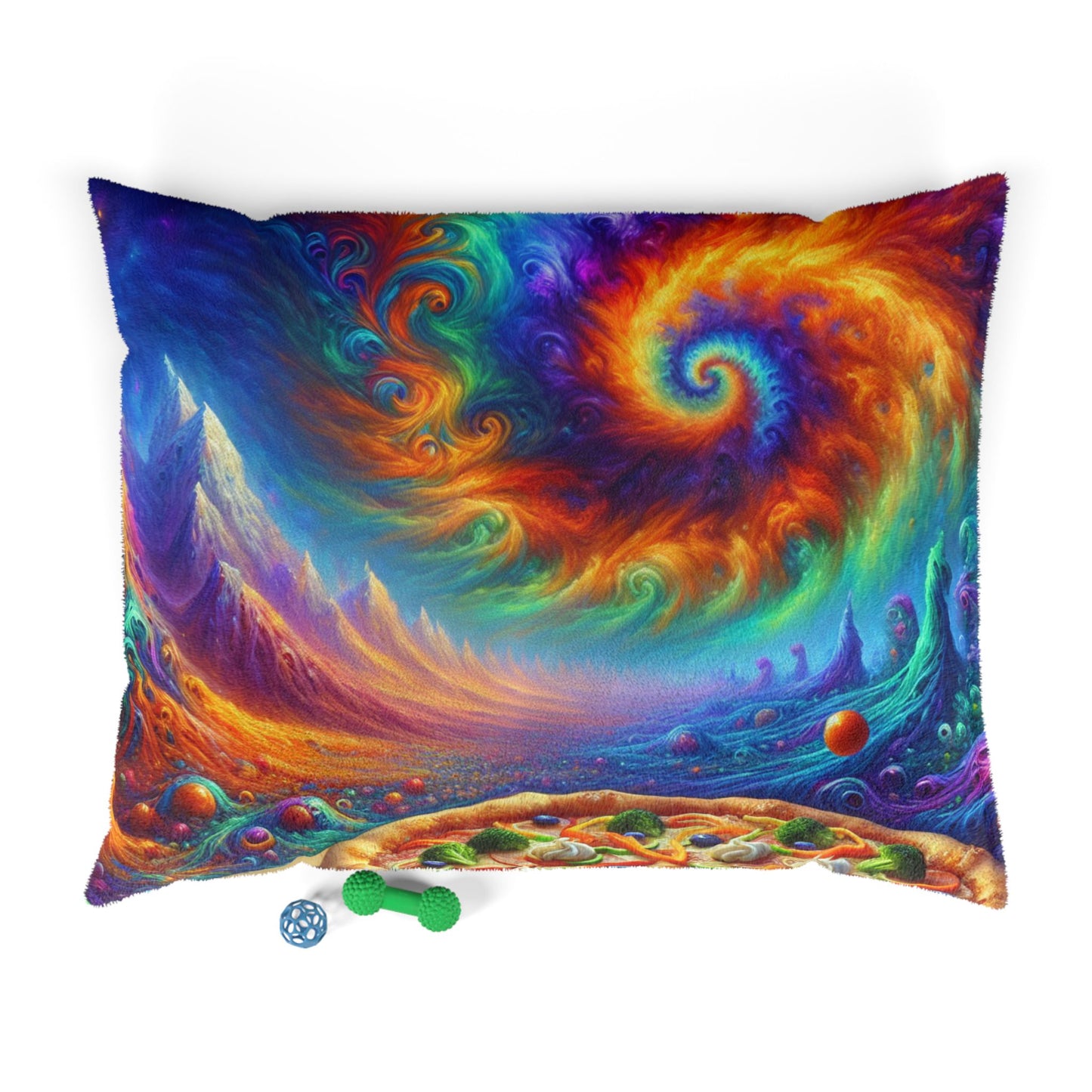 Tie-Dye Pizza Pet Bed 🍕