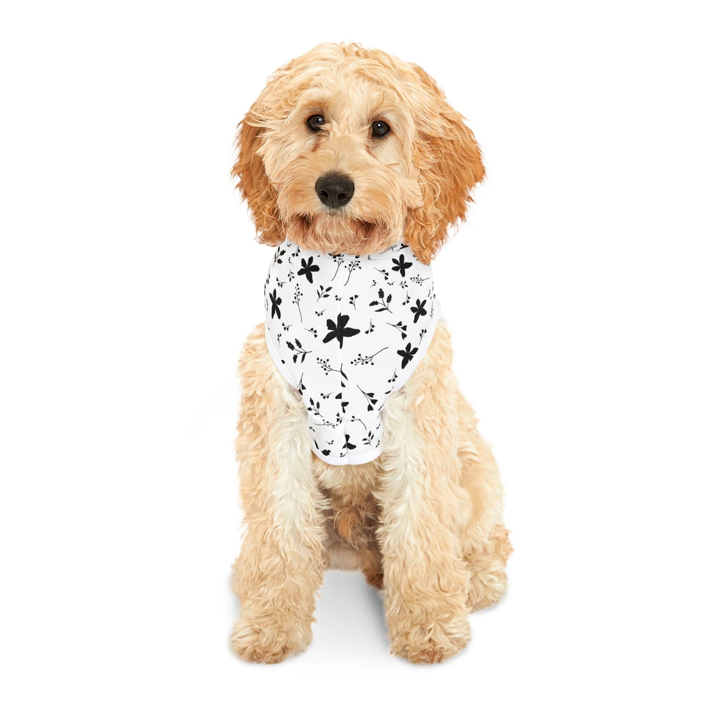 Midnight Bloom Pet Hoodie 🖤