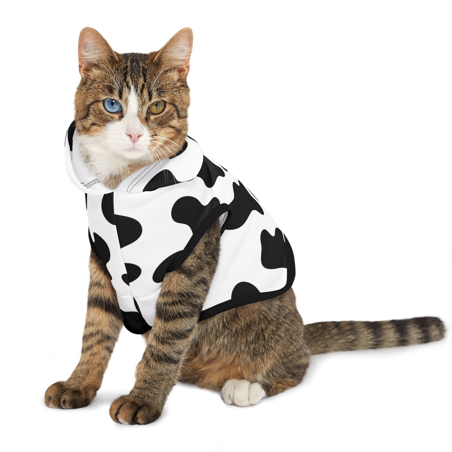 Cow Print Pet Hoodie 🐮