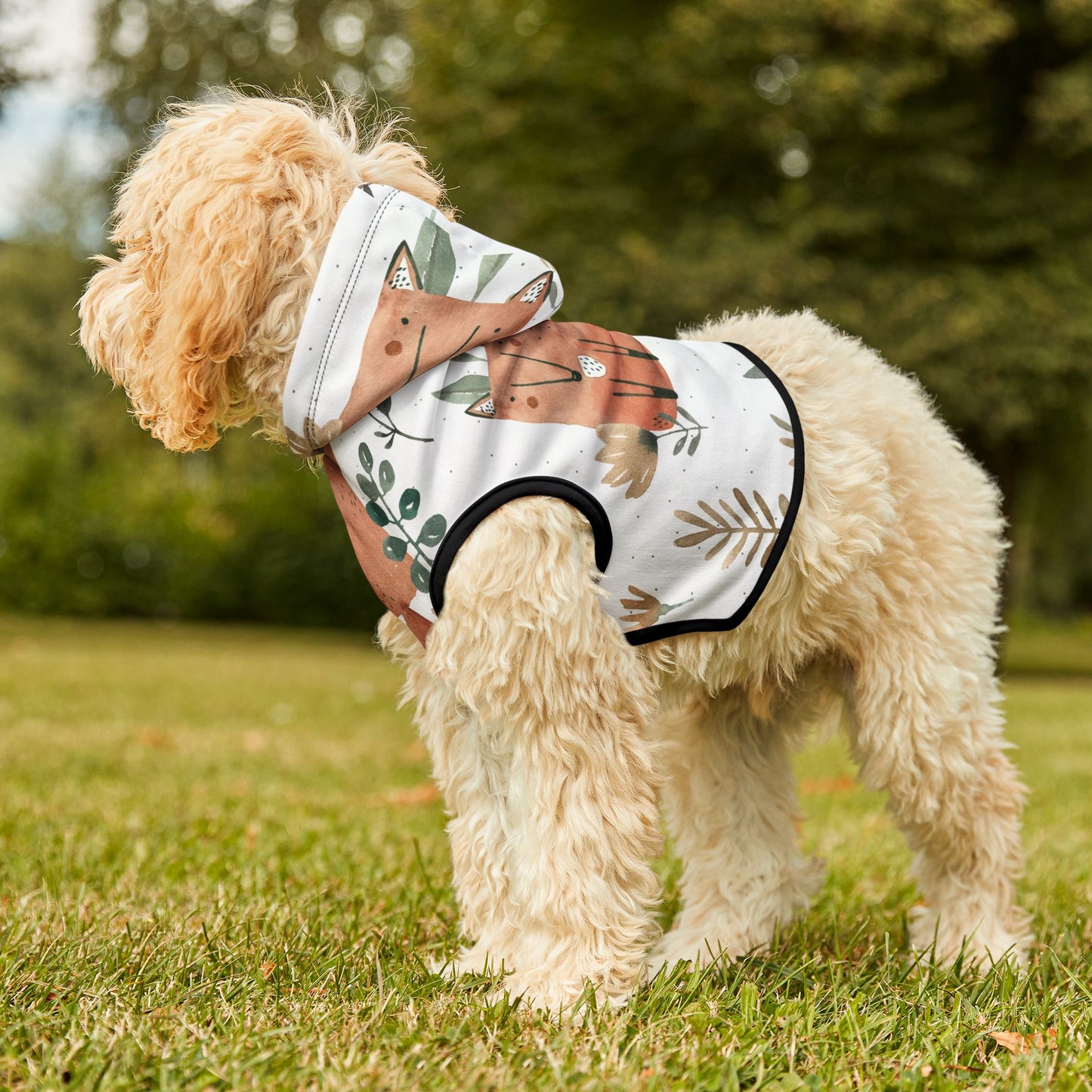 Fox Pattern Pet Hoodie 🦊