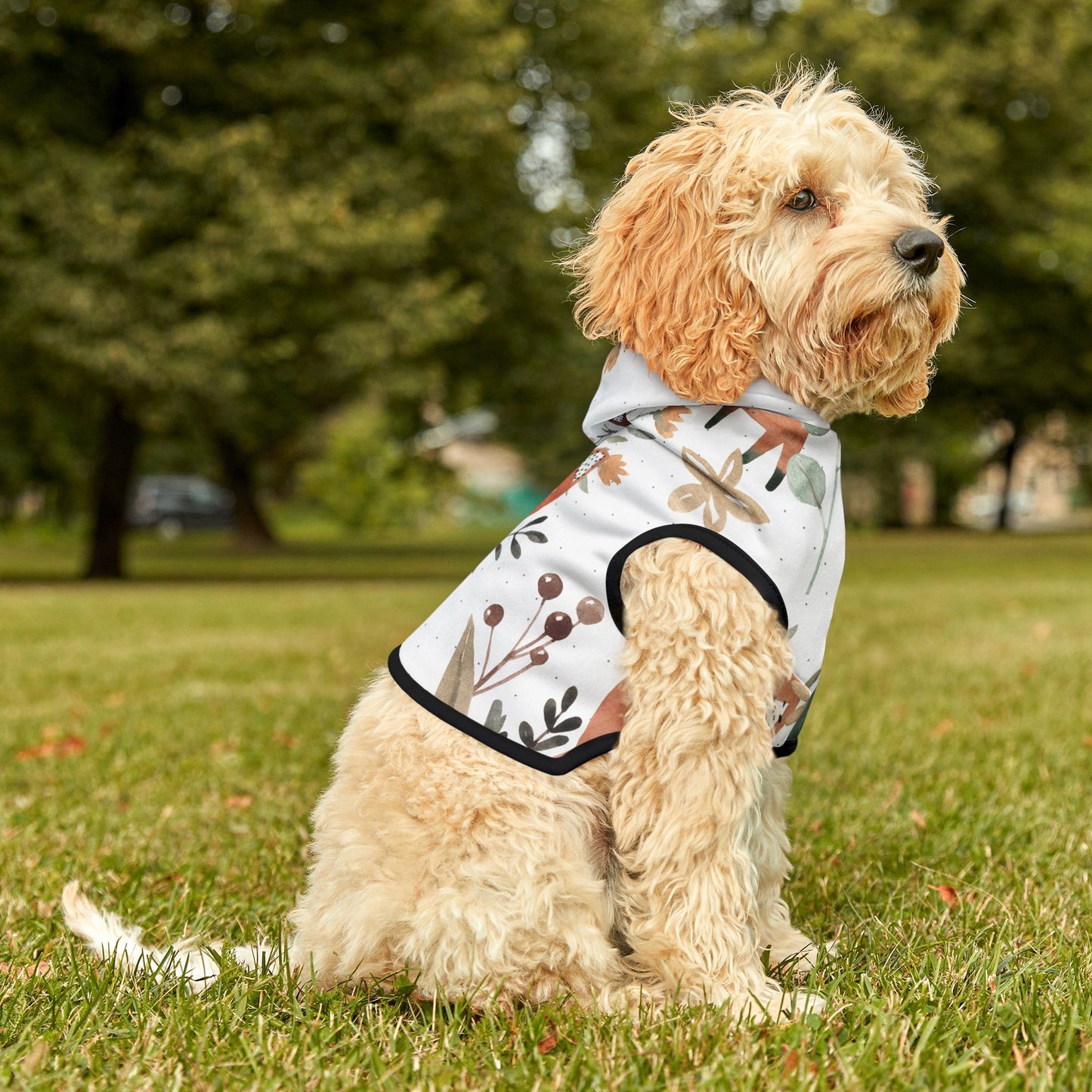 Fox Pattern Pet Hoodie 🦊