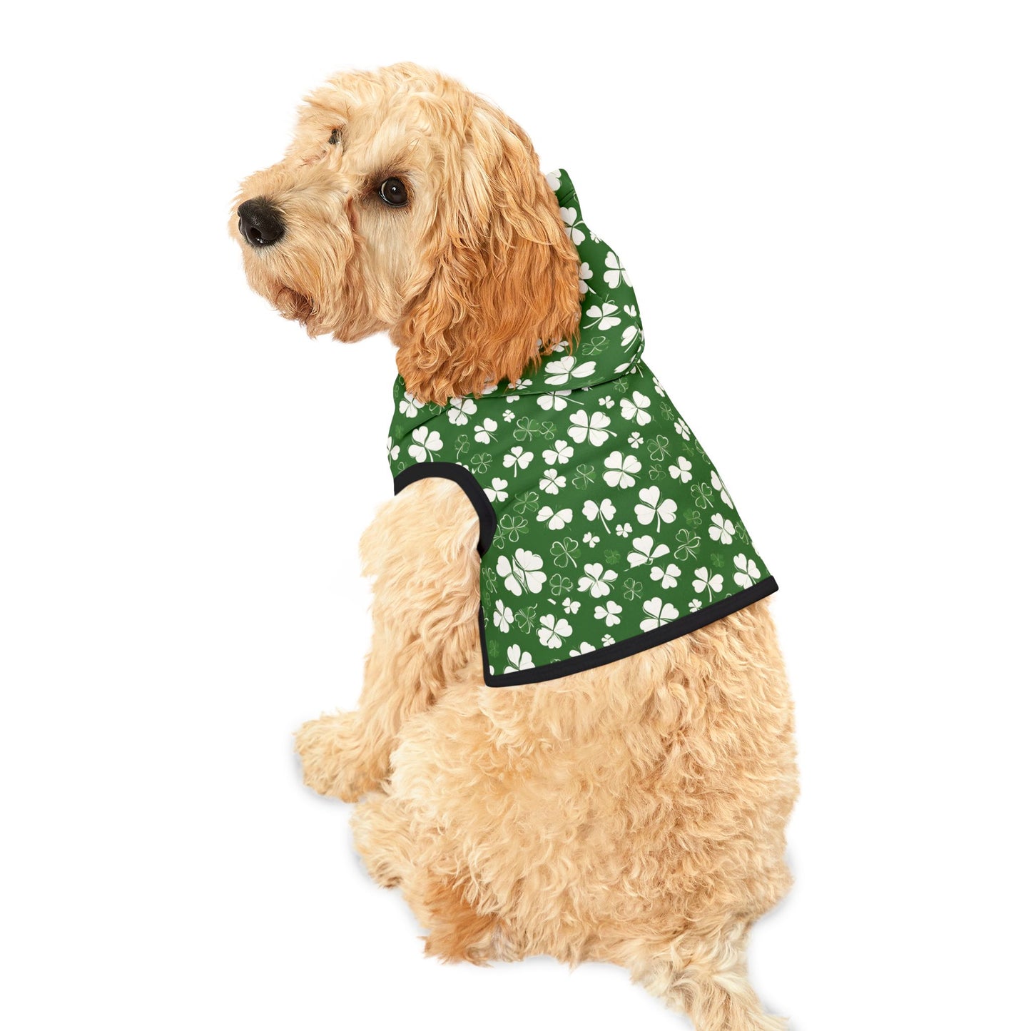 Lucky Pup Shamrock Pet Hoodie 🍀