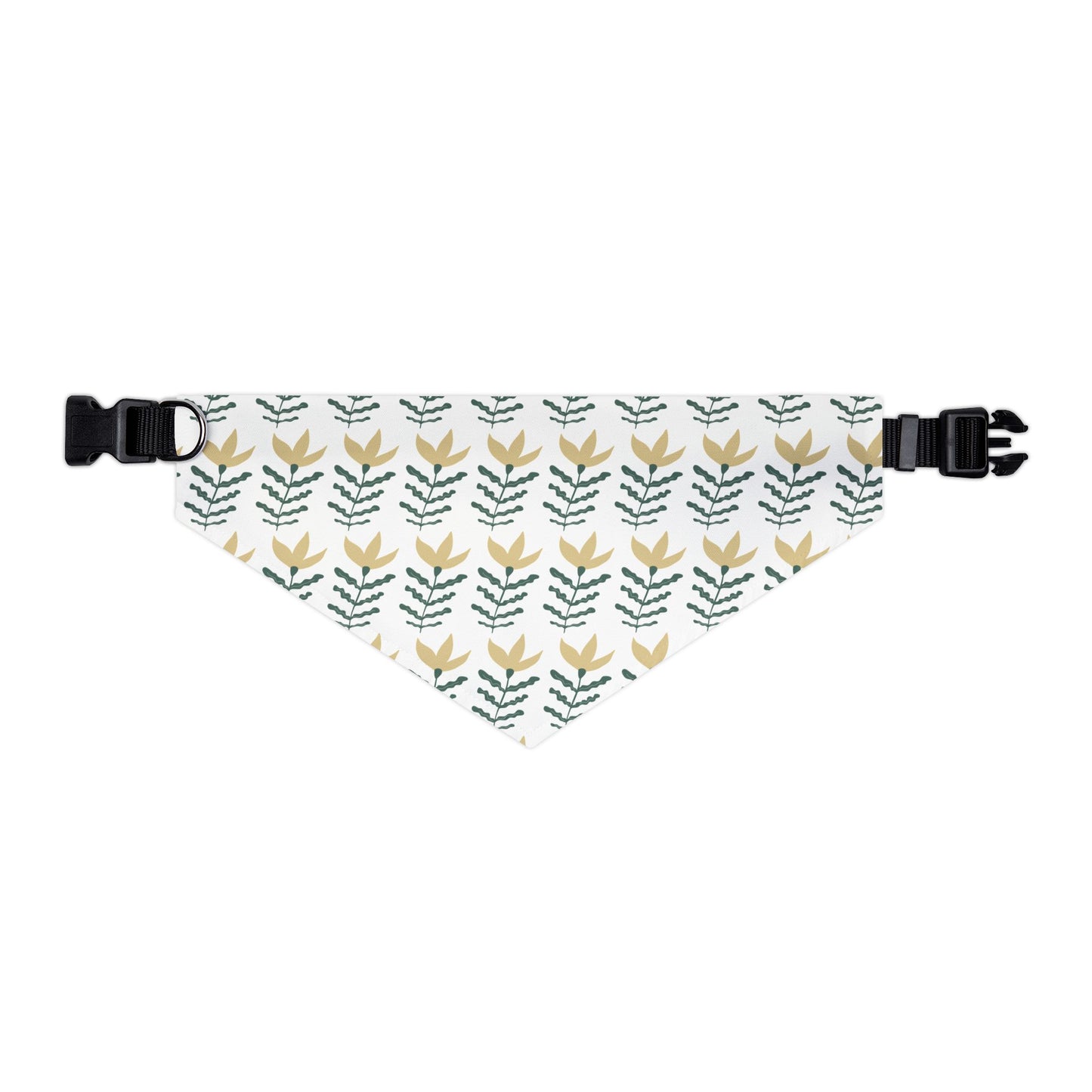 Gold and Vine Pet Bandana Collar