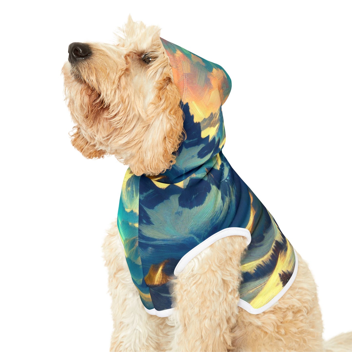 Starry Night Magic Mountain Pet Hoodie 🌄✨