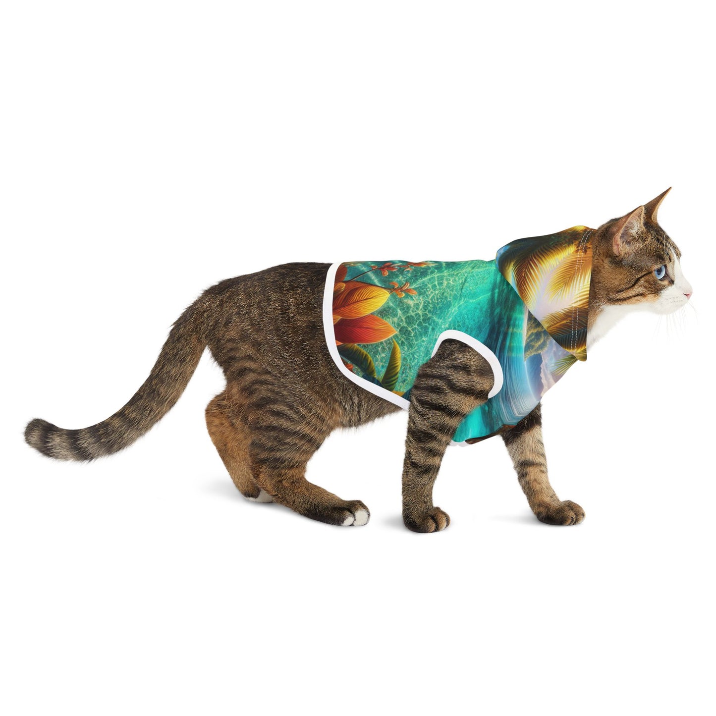Tropical Dream Oasis Pet Hoodie 🌴